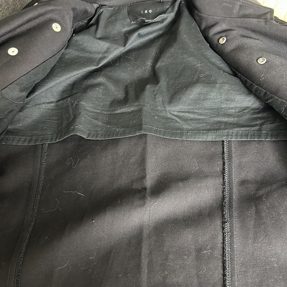 IRO Jeoren Black Military Style Jacket Size 1 (US 4) - Picture 7 of 12
